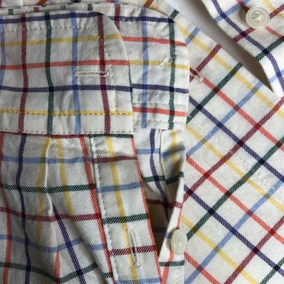 Madewell rainbow plaid button up top - Picture 5 of 8